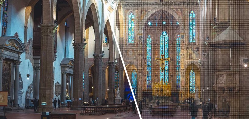 santa croce with digital twin overlay